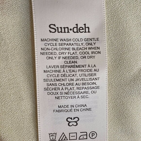 Sunday Best Aritzia Bonnie Bustier White Floral & Butter Yellow Sz L - Picture 13 of 14